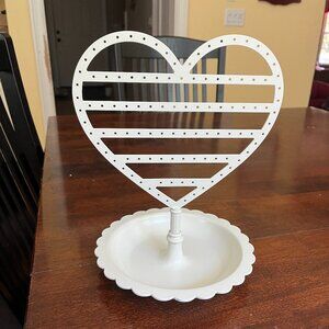 Pottery Barn Teen Heart Earring / Jewelry Holder